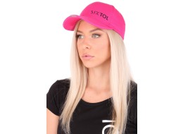 Kšiltovka s LED světlem B-CAP 25lm, nabíjecí, USB, univerzální velikost, růžová