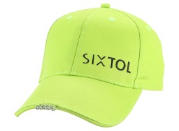 Kšiltovka s LED světlem B-CAP 25lm, nabíjecí, USB, uni velikost, fluorescentní zelená