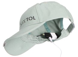 Kšiltovka s LED světlem B-CAP 25lm, nabíjecí, USB, univerzální velikost, zelená