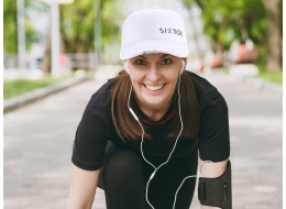 Kšiltovka s LED světlem B-CAP 25lm, nabíjecí, USB, univerzální velikost, bílá