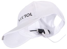 Kšiltovka s LED světlem B-CAP 25lm, nabíjecí, USB, univerzální velikost, bílá