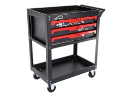 Dílenský vozík na nářadí MECHANIC TROLLEY JASON, 3 šuplíky, 1 police