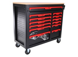 Dílenský vozík s nářadím MECHANIC TROLLEY TITAN 1559, 13 šuplíků, 1559 ks nářadí