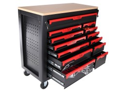 Dílenský vozík s nářadím MECHANIC TROLLEY TITAN 1559, 13 šuplíků, 1559 ks nářadí