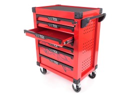 Dílenský vozík na nářadí MECHANIC TROLLEY KEVIN RED, 7 šuplíků