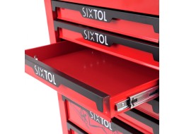 Dílenský vozík na nářadí MECHANIC TROLLEY KEVIN RED, 7 šuplíků