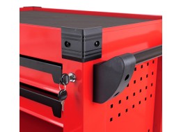 Dílenský vozík na nářadí MECHANIC TROLLEY KEVIN RED, 7 šuplíků
