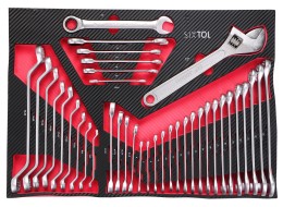 Dílenský vozík na nářadí MECHANIC TROLLEY KEVIN RED 253, 7 šuplíků, 253 ks nářadí