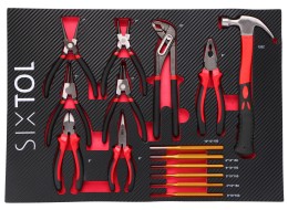 Dílenský vozík na nářadí MECHANIC TROLLEY KEVIN RED 326, 7 šuplíků, 326 ks nářadí