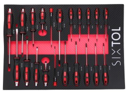 Dílenský vozík na nářadí MECHANIC TROLLEY KEVIN RED 326, 7 šuplíků, 326 ks nářadí