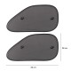Sluneční clona s přísavkou na boční okno auta CAR SUNSHADE SET 9, 65 x 38 cm, 2ks