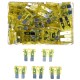 Sada nožových automobilových pojistek MECHANIC FUSE SET 20A, 100ks