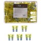 Sada nožových automobilových pojistek MECHANIC FUSE SET 20A, 100ks