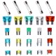 Sada nožových a skleněných automobilových pojistek MECHANIC FUSE SET 215