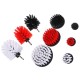 Sada kartáčů na vrtačku pro čištění auta CAR DETAILING DRILL BRUSH 9, 9ks