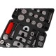 Stlačovák brzdových pístů MECHANIC BRAKE SET BLACK 35, sada 35ks