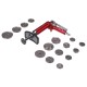 Pneumatický stlačovák brzdových pístů MECHANIC BRAKE SET PNEU 16, sada 16ks