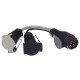 Kabelová redukce zástrčky tažného zařízení TRAILER CABLE 6, ze 13pin na 7pin N+S, 35cm