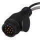 Kabelová redukce zástrčky tažného zařízení TRAILER CABLE 6, ze 13pin na 7pin N+S, 35cm