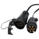 Prodlužovací 7pin kabel - závěsná zásuvka+zástrčka TRAILER CABLE 7, 12V, 5m
