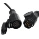 Prodlužovací 13pin kabel - závěsná zásuvka+zástrčka TRAILER CABLE 8, 12V, 5m
