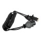 Propojovací spirálový adaptér z 15pin na 2x 7pin zástrčku (S+N) TRAILER CABLE 9, 24V, 3,5m