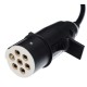 Propojovací spirálový kabel 7pin typ S TRAILER CABLE 10, plastová zástrčka, 24V, 3,5m