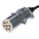 Propojovací spirálový kabel 7pin typ S TRAILER CABLE 12, kovová zástrčka, 24V, 3,5m