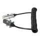 Propojovací spirálový kabel 7pin typ S TRAILER CABLE 12, kovová zástrčka, 24V, 3,5m