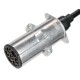 Propojovací spirálový kabel 7pin typ N TRAILER CABLE 13, kovová zástrčka, 24V, 3,5m