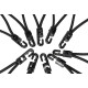 Sada upínacích gum s plastovým hákem CARGO CORD SET 2, 20cm, 10ks