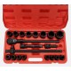 Sada nástrčných hlavic s ráčnou MECHANIC WRENCH SET 2, heavy-duty, 21 ks