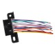 Zásuvka OBD-II s 16 piny ukončená 10cm propojovacími kabely MECHANIC CABLE 25