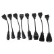 Kompletní sada OBD-II redukcí pro nákladní auta MECHANIC CABLE SET 2, 8ks