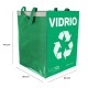 Taška na tříděný odpad SORT EASY VIDRIO ES, 30x30x40cm, 36l