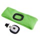 Čelenka s čelovkou 180lm, nabíjecí, USB, uni velikost, bavlna/PE, fluorescentní zelená