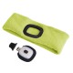 Čelenka s čelovkou 180lm, nabíjecí, USB, uni velikost, bavlna/PE, fluorescentní žlutá