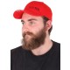 Kšiltovka s LED světlem B-CAP 25lm, nabíjecí, USB, univerzální velikost, červená