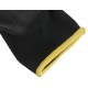 Rukavice pracovní z polyesteru polomáčené v PU GLOVE PE-PU 11, černé, vel 11