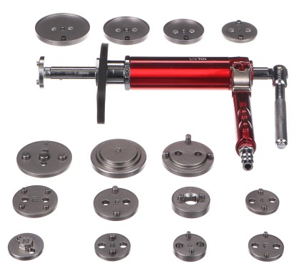 Pneumatický stlačovák brzdových pístů MECHANIC BRAKE SET PNEU 16, sada 16ks
