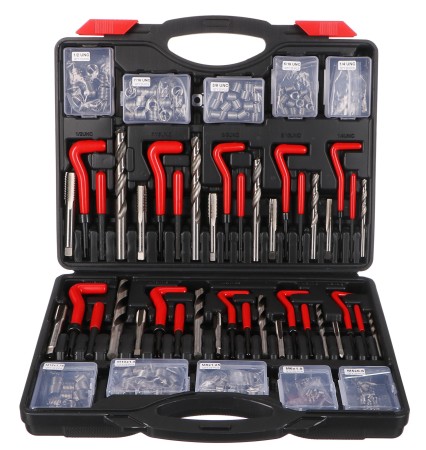 Sada na opravu závitů MECHANIC THREAD SET 261, M5 - M12, 1/4UNC-1/2UNC, 261ks