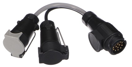 Kabelová redukce zástrčky tažného zařízení TRAILER CABLE 6, ze 13pin na 7pin N+S, 35cm