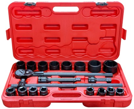 Sada nástrčných hlavic s ráčnou MECHANIC WRENCH SET 2, heavy-duty, 21 ks
