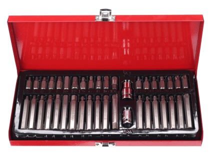 Sada torx bitů v kovovém pouzdře MECHANIC TORX SET 1, 40 ks