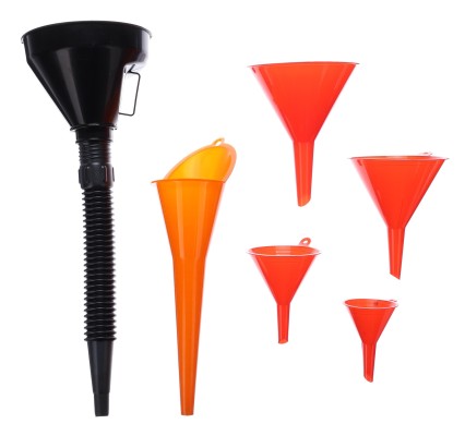 Sada trychtýřů na dolévání kapalin MECHANIC FUNNEL SET 2, 6 ks