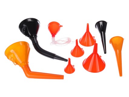 Sada trychtýřů na dolévání kapalin MECHANIC FUNNEL SET 3, 9 ks
