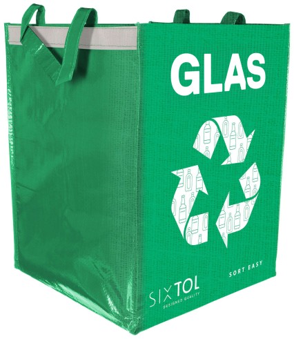 Taška na tříděný odpad SORT EASY GLAS DE, 30x30x40cm, 36l