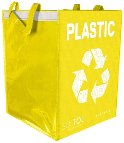 Taška na tříděný odpad SORT EASY PLASTIC EN, 30x30x40cm, 36l