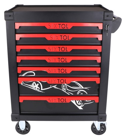 Dílenský vozík na nářadí MECHANIC TROLLEY KEVIN, 7 šuplíků