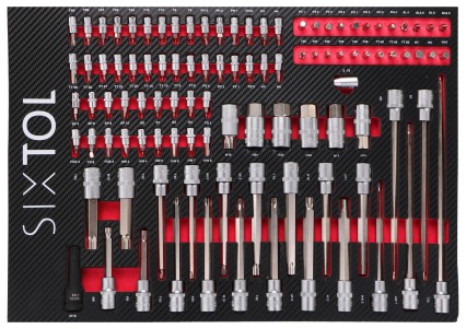 Modul s nářadím do dílenského vozíku MECHANIC TOOL TRAY 2, 102ks